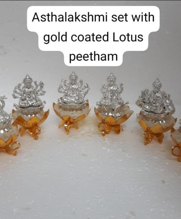gold coated lotus peetham