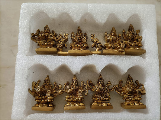 ashtalaxmi - brass idols